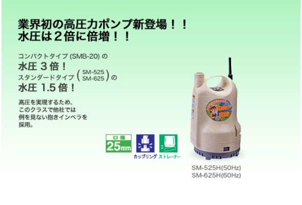 東京限定 工進 コーシン 24時間使用可能 清水用水中ポンプ ポンディ 口径25mm 115W 60Hz用 FT-625 その他ガーデニング、園芸用品 