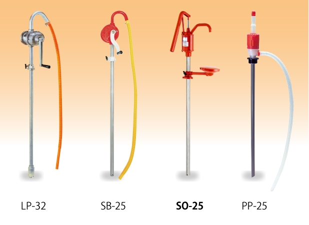 オールノット 工進 手動ドラムポンプ SO-25 (SO-25-AAA-3) 軽量ドラムポンプ 高粘度油対応ドラムポンプ 