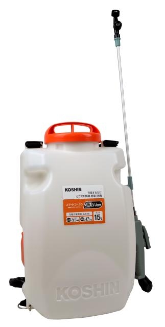 低価正規品】 工進(KOSHIN) 背負い式 手動噴霧器 タンク 15L グランドマスター RW-15DX ボールコック 動噴ホース ダイヤフラム  ポンプ 人力 加圧 消毒 防除 除草 カバー付き：ショップベンリー