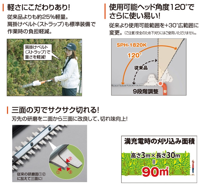 などにより 工進 18V 充電式 伸縮ポールヘッジトリマ SPH-1820 バッテリー・充電器付 SPH-1820-AAA-0 送料無料  4971770560413 ejoy PayPayモール店 - 通販 - PayPayモール なります - shineray.com.br