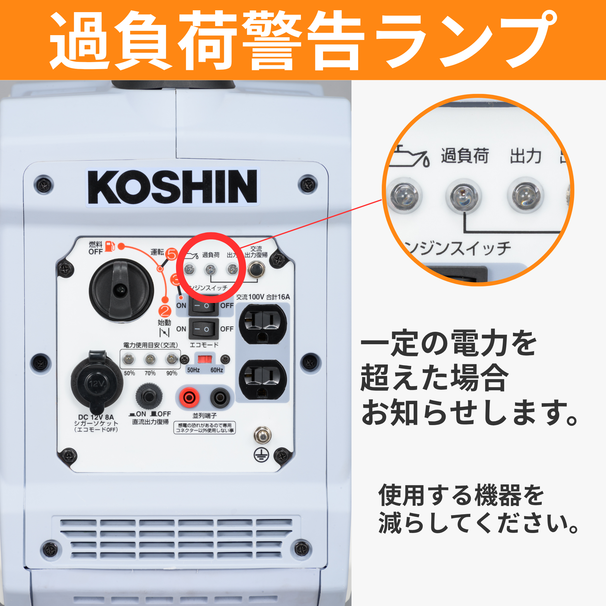 インバーター発電機 GV-16SE(GV-16SE-AAA-0) GV-16SE | 株式会社工進