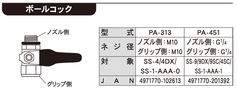 生産終了】SS-4ボールコック PA-313 | 株式会社工進【公式】