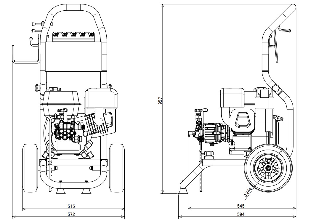 エンジン式高圧洗浄機(JCE-1710-AAA-0) JCE-1710 | 株式会社工進