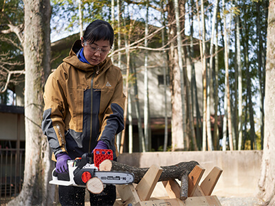 チェンソー 使用例 写真