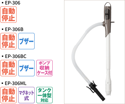 差し込み式 EPシリーズのラインナップ