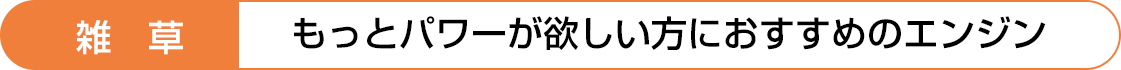 もっとパワーが欲しい方におすすめのエンジン